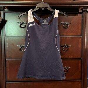 Asics Blue Sleeveless Racerback Tank Top